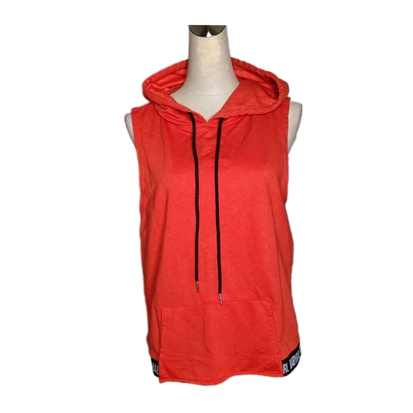 Rue21 Girls Sleeveless Red Hoodie Top Sz L - Picture 2 of 7